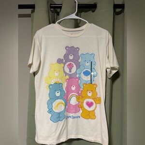 Care Bears Kids T-Shirt - Cream with Rainbow Bears